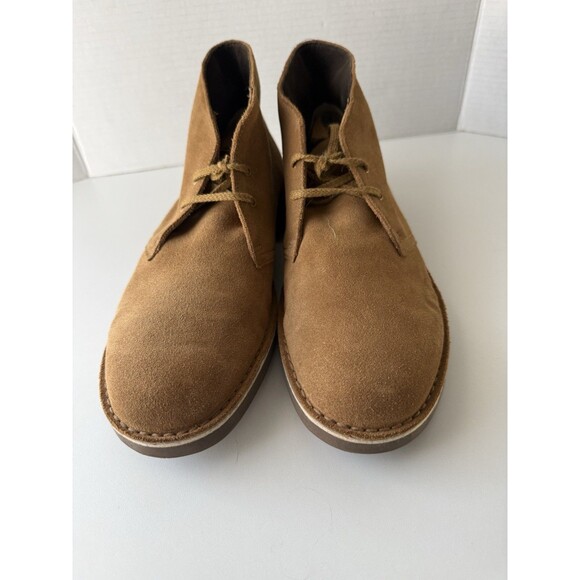 Clarks Men's chestnut Suede Lace Up Chukka Ankle Dress Boots Size 11 M 15522 - Picture 4 of 15